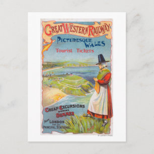 Cartão Postal Grandes Tours Promo da Great Western Railray para