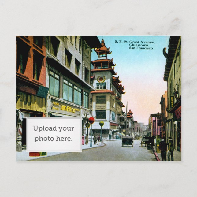 Cartão Postal Grant Avenue Chinatown (Frente)