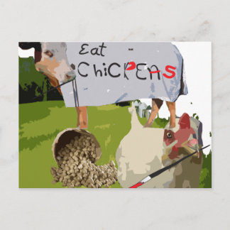 Cartão Postal Grão-de-bico. É o que temos para o jantar.