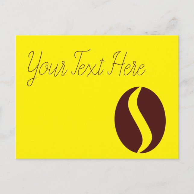 Cartão Postal Grão de Café Funky (Frente)