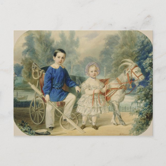 Cartão Postal Grão-Duque Alexandre e Grão-Duque Alexey (Frente)