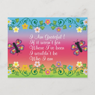 Cartão Postal Grateful