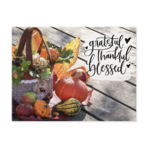 Grateful Thankful Blessed Outono Inspirador