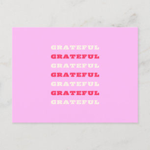 Cartão Postal Gratidão, Agradecido, Citação de Gratidão, Rosa, F