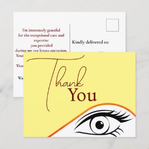 Cartão Postal Gratidão ao Cirurgião Oftalmologista Visionário