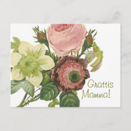 Cartão Postal Grattis Mamma CC0130