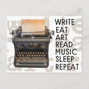 Cartão Postal Gravação de Máquina de Digitalização Vintage