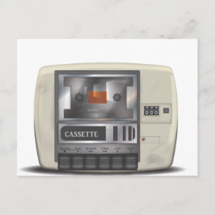 Cartão Postal Gravador de cassete
