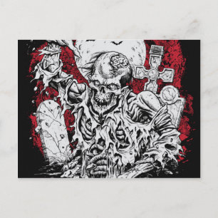 Cartão Postal Grave Zombie