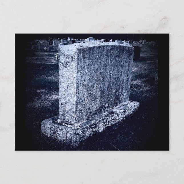 Cartão postal Gravestone Personalizável (Frente)