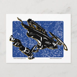 Cartão Postal GRAVITY-SLED in Blue