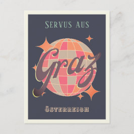 Cartão Postal Graz Österreich Áustria Retro Vintage Postcard