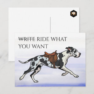 Cartão Postal Great Dane Escreva ou Monte
