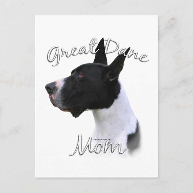 Cartão Postal Great Dane (manta) Mãe 2 (Frente)