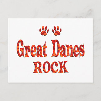 Cartão Postal Great Danes Rock