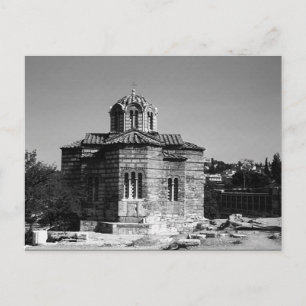 Cartão Postal Grécia Antiga Atenas Igreja dos Santos Apóstolos