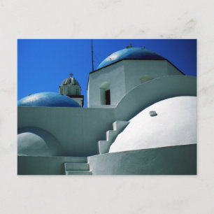 Cartão Postal Grécia da Igreja da Ilha Santorini
