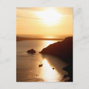 Cartão Postal Grécia da ilha Santorini