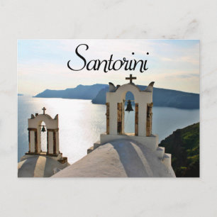 Cartão Postal Grécia da Torre Santorini Bell