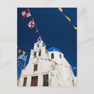 Cartão Postal Grécia e Ilha Grega de Santorini cidade de Oia 4