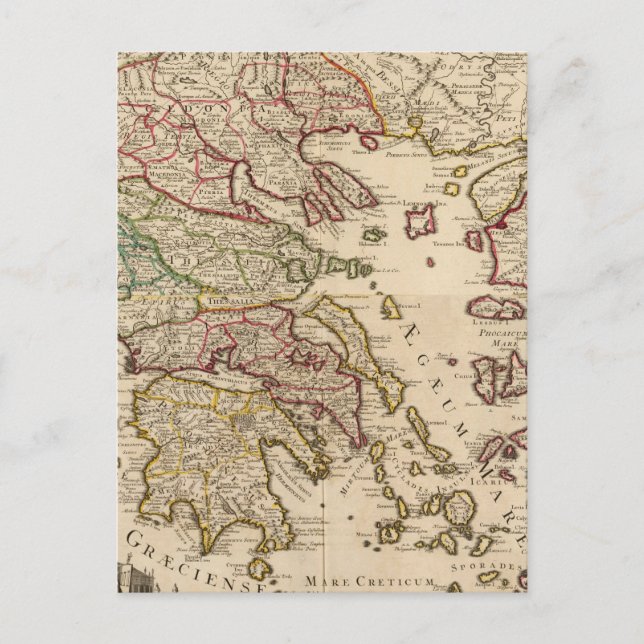 Cartão Postal Grécia e Macedônia (Frente)