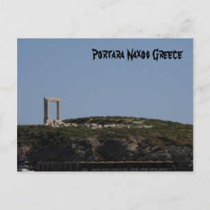 Cartão Postal Grécia Portara Naxos