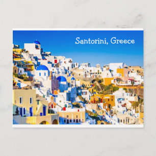 Cartão Postal Grécia Postcard Santorini