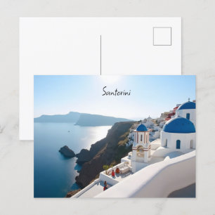Cartão Postal Grécia Santorini