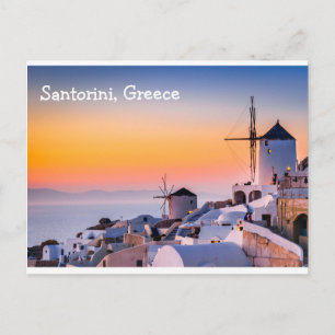 Cartão Postal Grécia Santorini