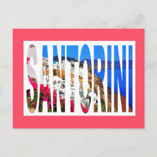 Cartão Postal Grécia santorini oia