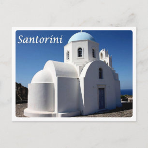 Cartão Postal Grécia - Santorini - Rua da Igreja. Athena -