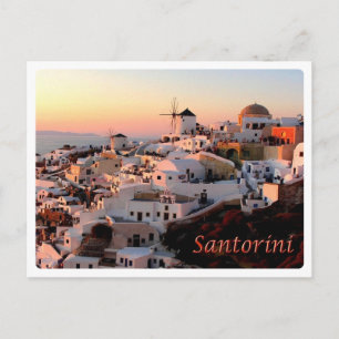 Cartão Postal Grécia - Santorini - Thera - Thira - Oia -
