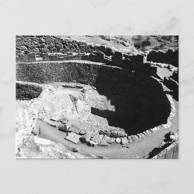 Cartão Postal Grécia Vintage Mycenae (Frente)