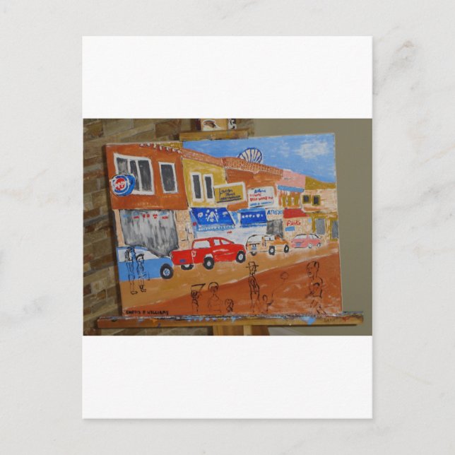 Cartão Postal Greektown Detroit (Frente)