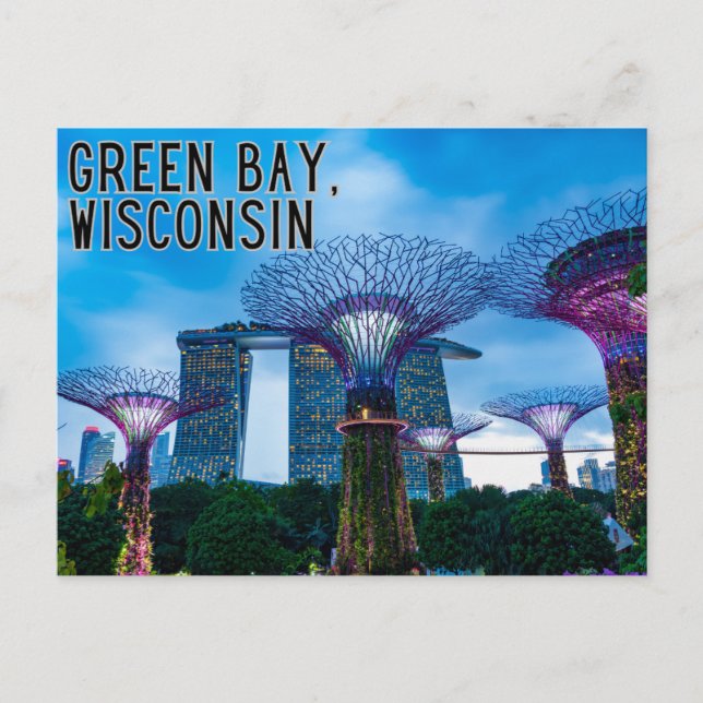 Cartão postal Green Bay Wisconsin Viagem Souvenir (Frente)