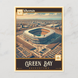 Cartão Postal Green Bay, Wisconsin | Vintage