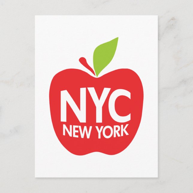 Cartão Postal Green Big Apple NYC (Frente)