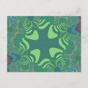 Cartão Postal Green Clover Cross