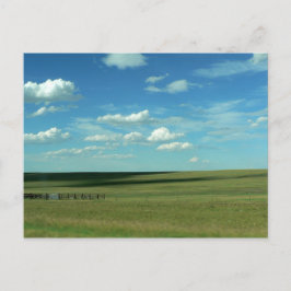 Cartão Postal Green Field and Cloudy Blue Sky, Colorado