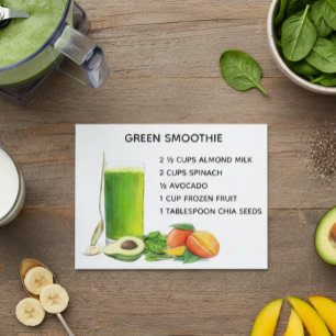 Cartão Postal Green Smoothie Recebe Nutrição Saudável Vegan