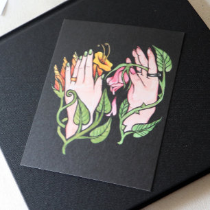 Cartão Postal Green Witch Magick