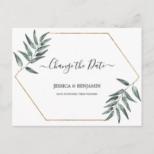 Cartão Postal Greenery deixa alteração adiada de script de data