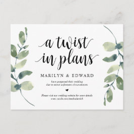 Cartão Postal Greenery, uma reviravolta nos Planos, Casamento ad