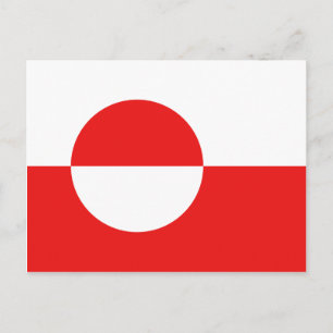 Cartão Postal Greenland Flag Postcard