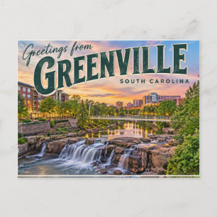 Cartão Postal Greenville Carolina do Sul