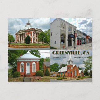 Cartão Postal Greenville, GA Postcard