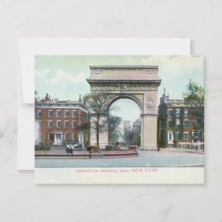 Cartão Postal Greenwich Village, Nova Iorque Vintage