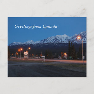 Cartão Postal Greetings from Canada with bosquezinho Junction