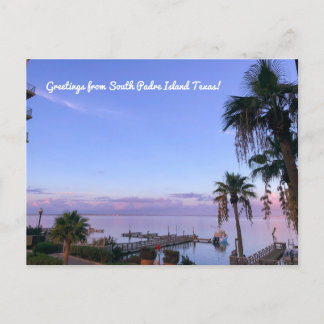 Cartão Postal Greetings from South Padre Island Texas!