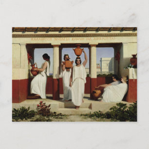 Cartão Postal Gregas Mulheres na Fonte, 1841